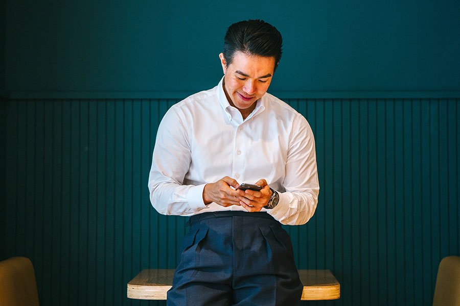 Business Man on his Phone Business Man on his Phone